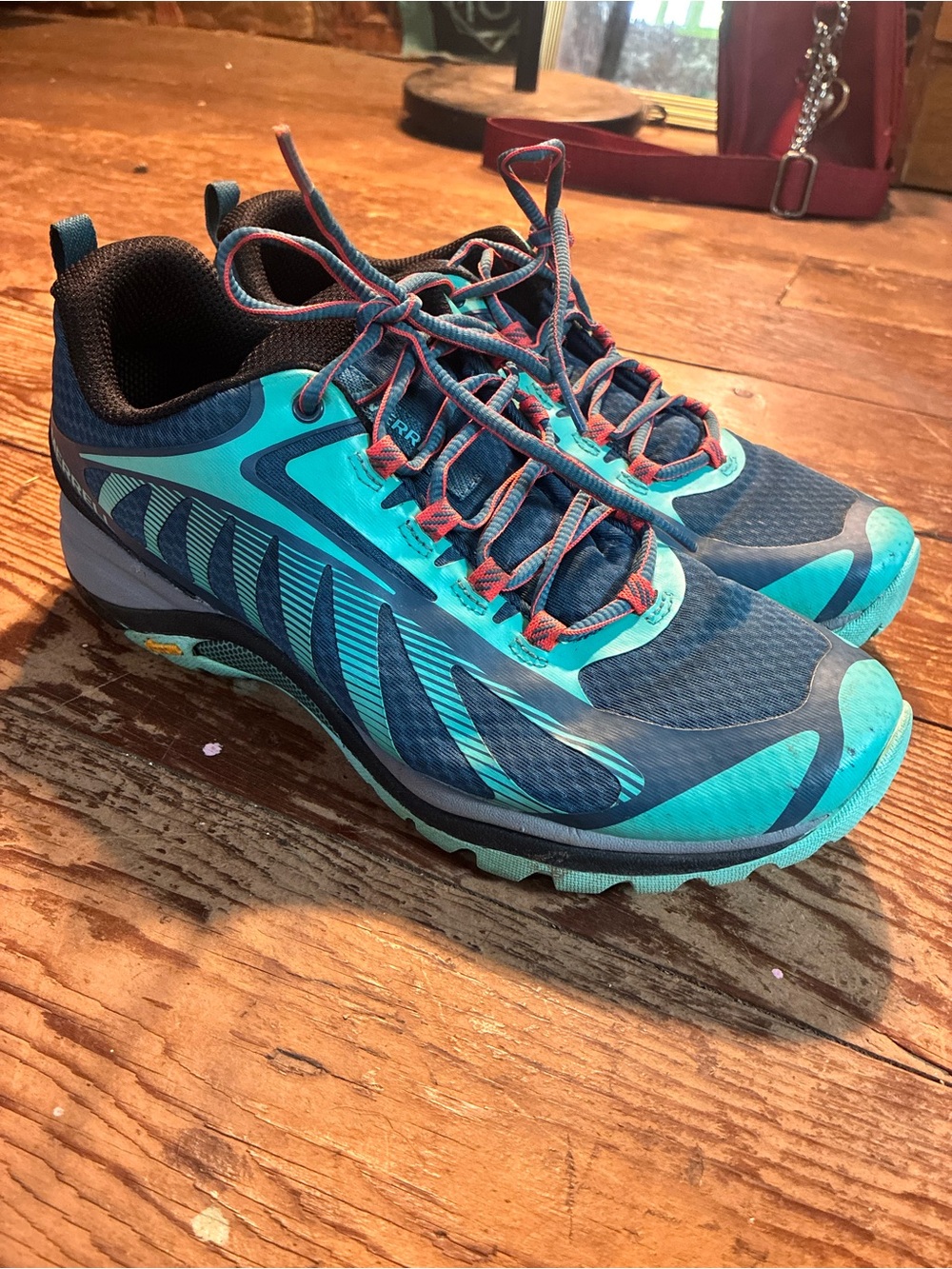 Merrell Women's Teal and Navy Trail Sneakers